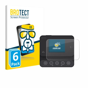 Front side of a product packaging with the brand logo BROTECT. Next to it is the device ISDT K2Zip shown with the correspondin