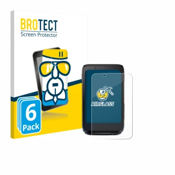 Front side of a product packaging with the brand logo BROTECT. Next to it is the device iGPSPORT BiNavi shown with the corresp