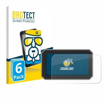 Front side of a product packaging with the brand logo BROTECT. Next to it is the device Honda Forza 2025 shown with the corres