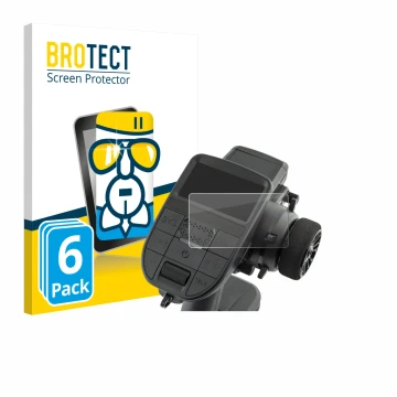 Front side of a product packaging with the brand logo BROTECT. Next to it is the device Radiomaster MT12 shown with the corres