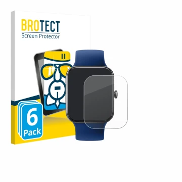 Front side of a product packaging with the brand logo BROTECT. Next to it is the device Decathlon CW500 M shown with the corre