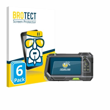 Front side of a product packaging with the brand logo BROTECT. Next to it is the device Teslong NTS500 shown with the correspo