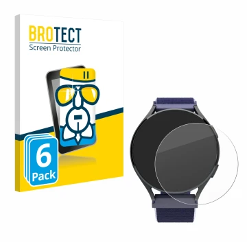 Front side of a product packaging with the brand logo BROTECT. Next to it is the device Patronus Notfalluhr (41.5 mm) shown wi