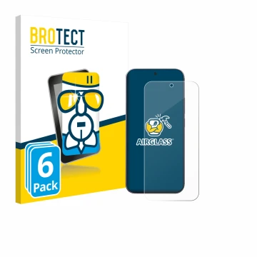 Front side of a product packaging with the brand logo BROTECT. Next to it is the device Xiaomi 17 Pro Max shown with the corre