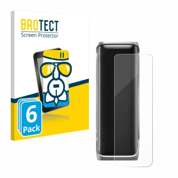 Front side of a product packaging with the brand logo BROTECT. Next to it is the device EcoFlow Rapid Pro X shown with the cor