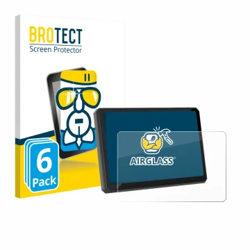 Front side of a product packaging with the brand logo BROTECT. Next to it is the device Carpuride W502BS Pro 5