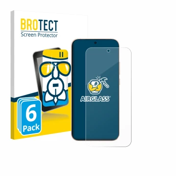 Front side of a product packaging with the brand logo BROTECT. Next to it is the device Oppo Reno 15 Pro shown with the corres