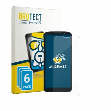 Front side of a product packaging with the brand logo BROTECT. Next to it is the device Unitech EA630 shown with the correspon