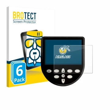 Front side of a product packaging with the brand logo BROTECT. Next to it is the device WaterRower Series 4 Monitor shown with