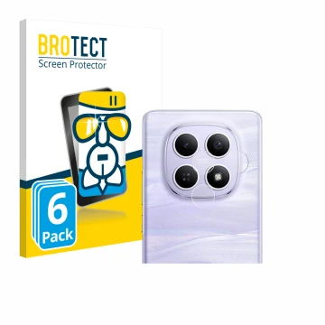 Front side of a product packaging with the brand logo BROTECT. Next to it is the device Xiaomi Redmi Note 15 (ONLY Camera) sho