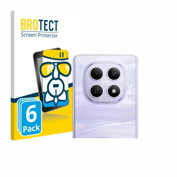 Front side of a product packaging with the brand logo BROTECT. Next to it is the device Xiaomi Redmi Note 15 4G (ONLY Camera) 