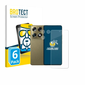 Front side of a product packaging with the brand logo BROTECT. Next to it is the device Motorola Signature 165 (Front+Camera) 