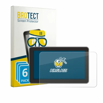 Front side of a product packaging with the brand logo BROTECT. Next to it is the device Bambu Lab H2C shown with the correspon