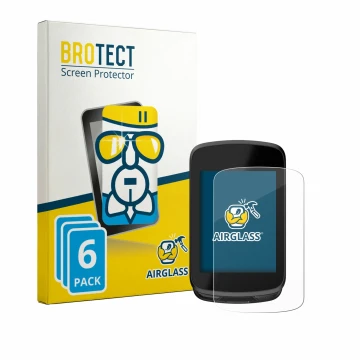 Front side of a product packaging with the brand logo BROTECT. Next to it is the device Magene C606 Pro shown with the corresp