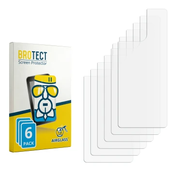 Front side of a product packaging with the brand logo BROTECT. Next to it is the corresponding screen protector.