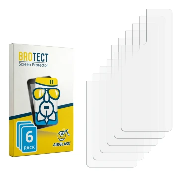 Front side of a product packaging with the brand logo BROTECT. Next to it is the corresponding screen protector.