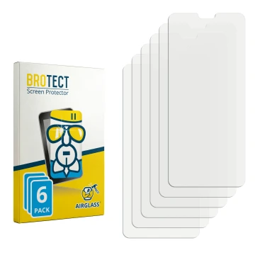Front side of a product packaging with the brand logo BROTECT. Next to it is the corresponding screen protector.