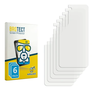 Front side of a product packaging with the brand logo BROTECT. Next to it is the corresponding screen protector.