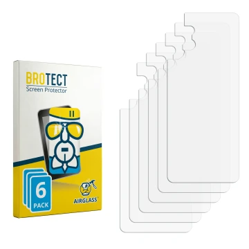 Front side of a product packaging with the brand logo BROTECT. Next to it is the corresponding screen protector.