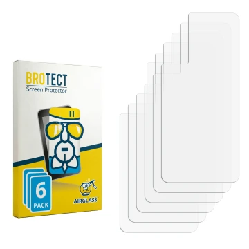 Front side of a product packaging with the brand logo BROTECT. Next to it is the corresponding screen protector.