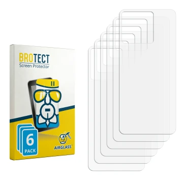 Front side of a product packaging with the brand logo BROTECT. Next to it is the corresponding screen protector.