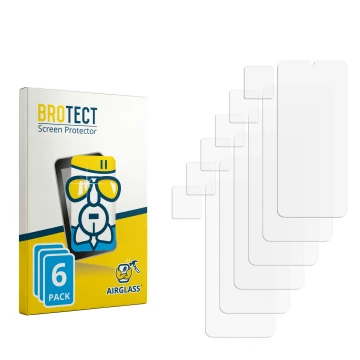 Front side of a product packaging with the brand logo BROTECT. Next to it is the corresponding screen protector.