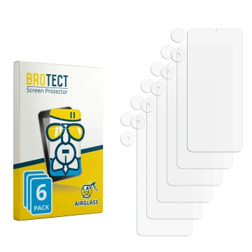 Front side of a product packaging with the brand logo BROTECT. Next to it is the corresponding screen protector.
