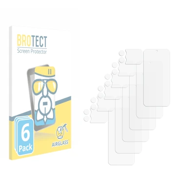 Front side of a product packaging with the brand logo BROTECT. Next to it is the corresponding screen protector.