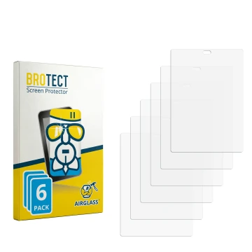 Front side of a product packaging with the brand logo BROTECT. Next to it is the corresponding screen protector.
