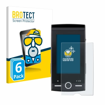 Front side of a product packaging with the brand logo BROTECT. Next to it is the device Sigma ROX 12.0 Sport shown with the co