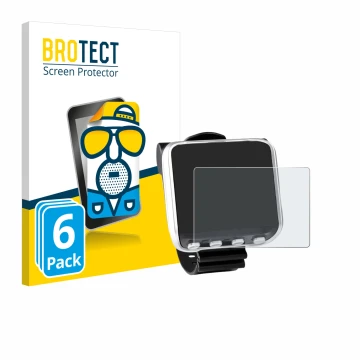 Front side of a product packaging with the brand logo BROTECT. Next to it is the device Mares Genius shown with the correspond