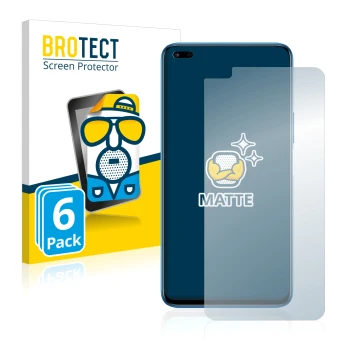 Front side of a product packaging with the brand logo BROTECT. Next to it is the device Honor 50 Lite shown with the correspon