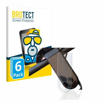 Front side of a product packaging with the brand logo BROTECT. Next to it is the device NIU KQi3 Sport shown with the correspo