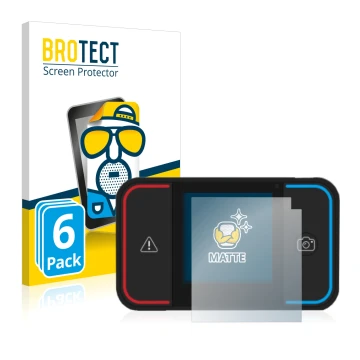 Front side of a product packaging with the brand logo BROTECT. Next to it is the device Saphe Drive Pro shown with the corresp