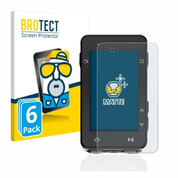 Front side of a product packaging with the brand logo BROTECT. Next to it is the device iGPSPORT iGS630 shown with the corresp