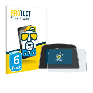 Front side of a product packaging with the brand logo BROTECT. Next to it is the device PowaKaddy C2i shown with the correspon