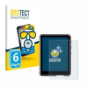 Front side of a product packaging with the brand logo BROTECT. Next to it is the device Mechen M3 shown with the corresponding