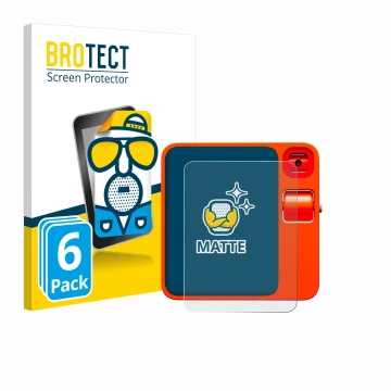 Front side of a product packaging with the brand logo BROTECT. Next to it is the device rabbit r1 shown with the corresponding