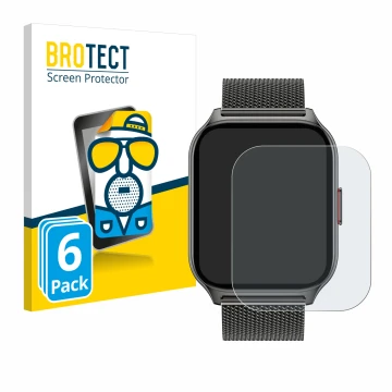 Front side of a product packaging with the brand logo BROTECT. Next to it is the device Popglory P95 2