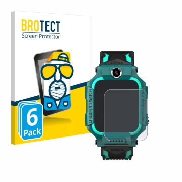 Front side of a product packaging with the brand logo BROTECT. Next to it is the device Retoo Smartwatch 1.44