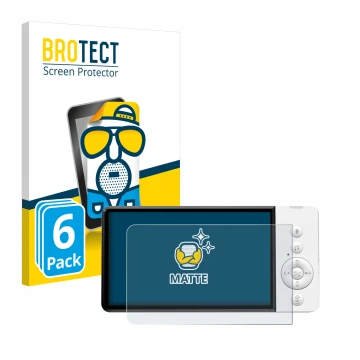 Front side of a product packaging with the brand logo BROTECT. Next to it is the device GHB ABM720 shown with the correspondin
