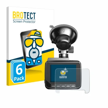 Front side of a product packaging with the brand logo BROTECT. Next to it is the device Azdome IT-G63D shown with the correspo
