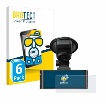 Front side of a product packaging with the brand logo BROTECT. Next to it is the device Redtiger F7NS 4K shown with the corres