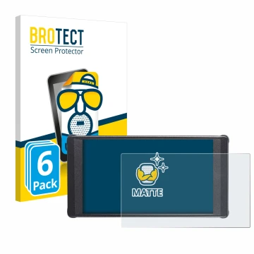 Front side of a product packaging with the brand logo BROTECT. Next to it is the device Portkeys PT6 shown with the correspond