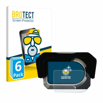 Front side of a product packaging with the brand logo BROTECT. Next to it is the device Kymco CV3 shown with the corresponding