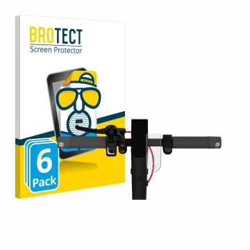 Front side of a product packaging with the brand logo BROTECT. Next to it is the device Xiaomi Mi 4 Lite E-Scooter (2nd Gen.) 