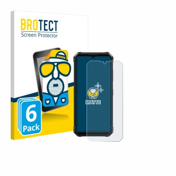 Front side of a product packaging with the brand logo BROTECT. Next to it is the device Fossibot F106 Pro shown with the corre