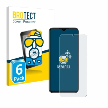 Front side of a product packaging with the brand logo BROTECT. Next to it is the device Doogee N50 Pro shown with the correspo