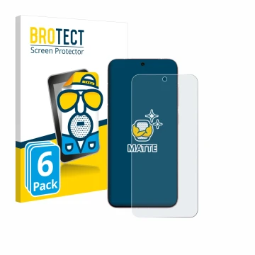 Front side of a product packaging with the brand logo BROTECT. Next to it is the device Vivo X200 Pro mini shown with the corr