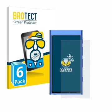 Front side of a product packaging with the brand logo BROTECT. Next to it is the device Hiby Digital M300 shown with the corre